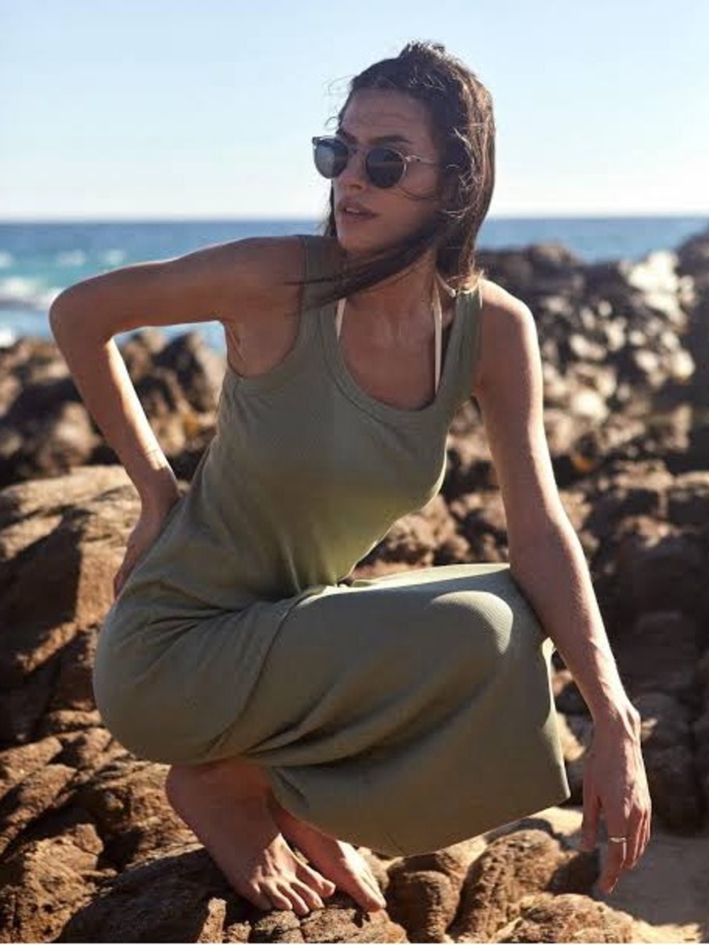 💚 Outerknown Sojourn Ribbed Tank Dress